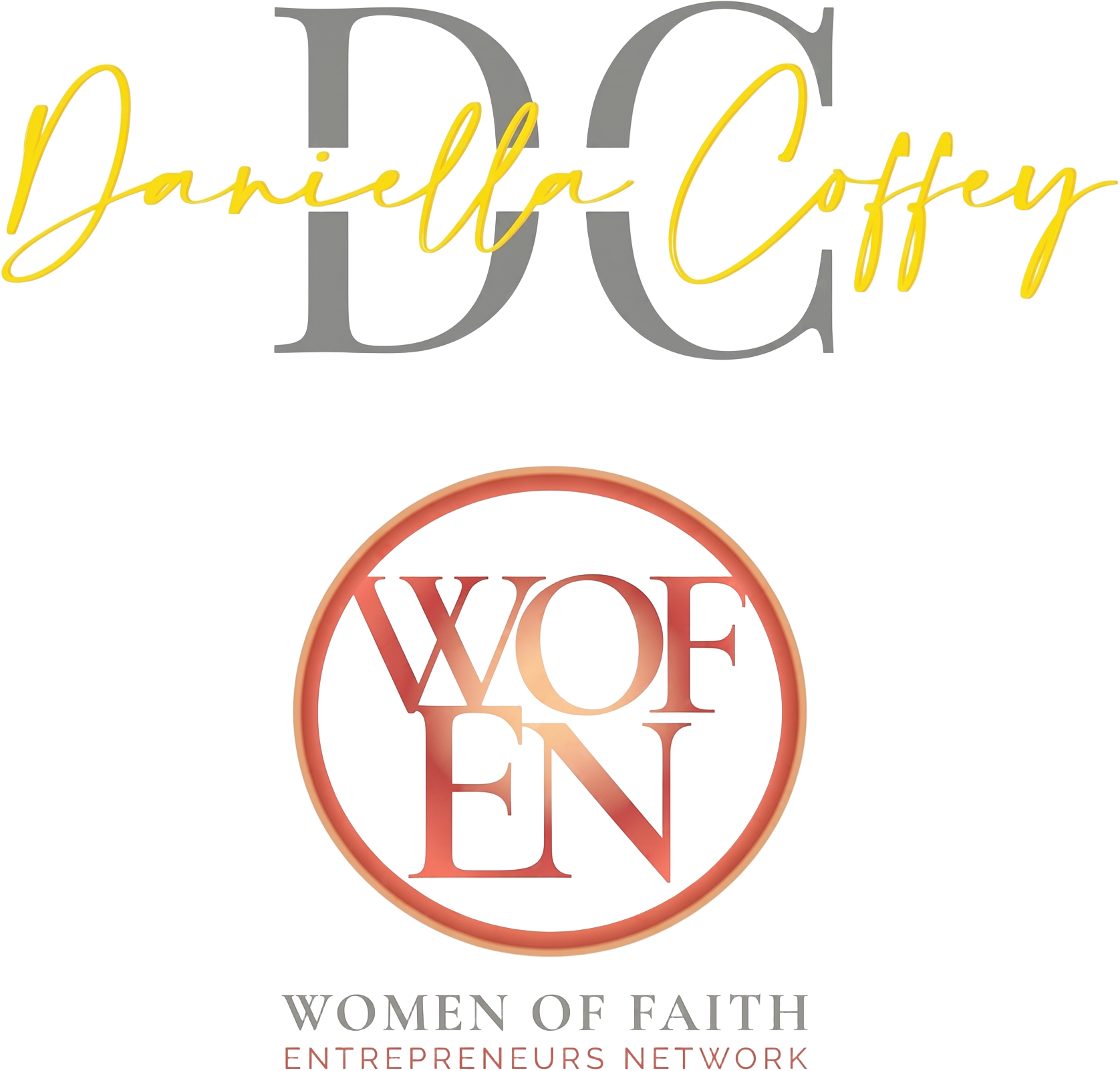 Daniella Coffey and WOFEN logo