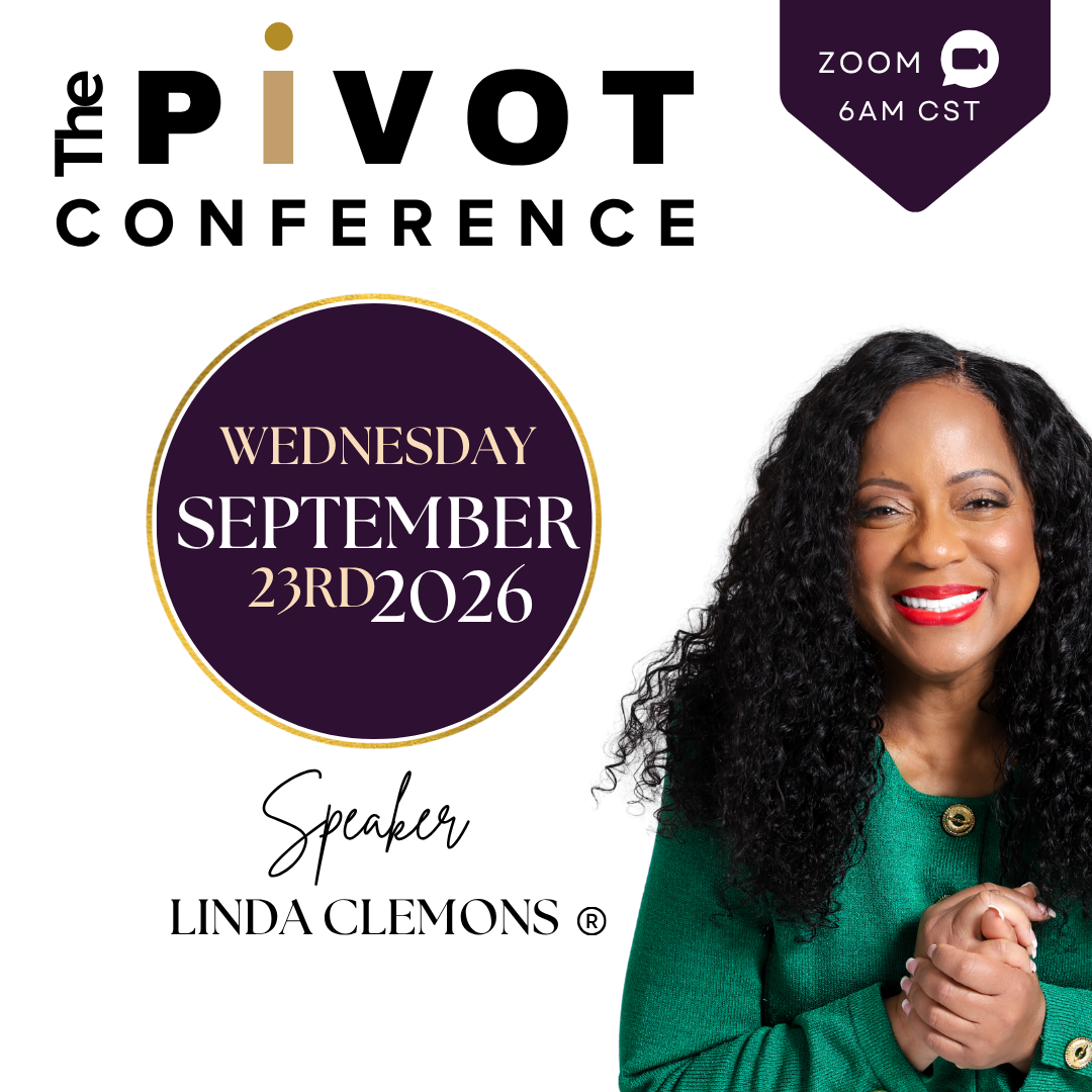 Week 4 flyer, September 23: Linda Clemons, Kingdom Marketing, Pivot in Prayer