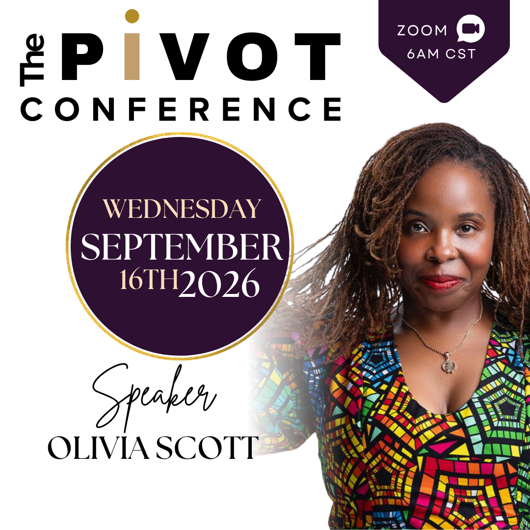 Week 3 flyer, September 16: Olivia Scott, Building Relationships that Build Revenue, Pivot in Prayer